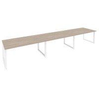 Onix O.MO-PRG-3.4 (Дуб Аттик/Белый) Стол переговорный (3 столешницы)