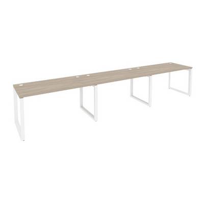 Onix O.MO-RS-3.3.7 (Дуб Аттик/Белый) Рабочая станция на О-образном м/к