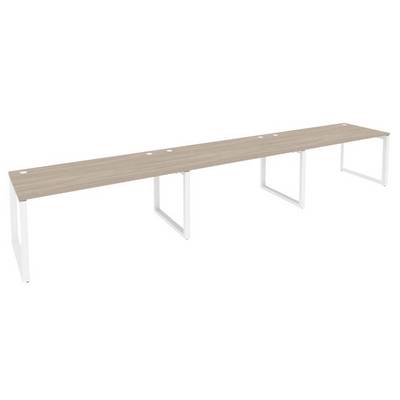 Onix O.MO-RS-3.4.8 (Дуб Аттик/Белый) Рабочая станция на О-образном м/к