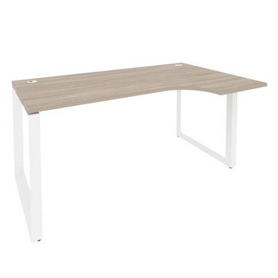 Onix O.MO-SA-1R (Дуб Аттик/Белый) Стол эргономичный правый на О-образном м/к