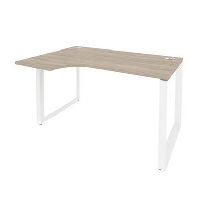 Onix O.MO-SA-2L (Дуб Аттик/Белый) Стол эргономичный левый на О-образном м/к