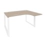 Onix O.MO-SA-3R (Дуб Аттик/Белый) Стол эргономичный правый на О-образном м/к