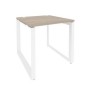 Onix O.MO-SP-0.8 (Дуб Аттик/Белый) Стол рабочий на О-образном м/к