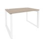 Onix O.MO-SP-2.8 (Дуб Аттик/Белый) Стол рабочий на О-образном м/к