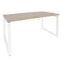 Onix O.MO-SP-4.8 (Дуб Аттик/Белый) Стол рабочий на О-образном м/к
