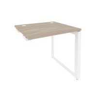 Onix O.MO-SPR-0.7 (Дуб Аттик/Белый) Стол-приставка на О-образном м/к к опорным элементам