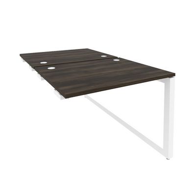 Onix O.MO-D.SPR-1.8 (Дуб Мали/Белый) Стол-приставка двойной на О-образном м/к к опорым элем.