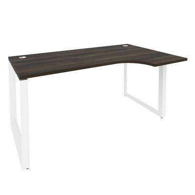 Onix O.MO-SA-1R (Дуб Мали/Белый) Стол эргономичный правый на О-образном м/к