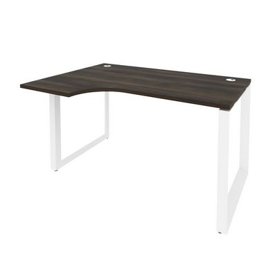 Onix O.MO-SA-2L (Дуб Мали/Белый) Стол эргономичный левый на О-образном м/к