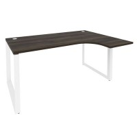 Onix O.MO-SA-4R (Дуб Мали/Белый) Стол эргономичный правый на О-образном м/к