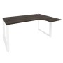 Onix O.MO-SA-4R (Дуб Мали/Белый) Стол эргономичный правый на О-образном м/к