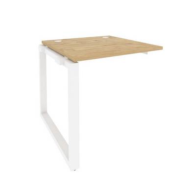 Onix O.MO-1.NRS-0.8 (Тиквуд Светлый/Белый) Наборный элемент рабочей станции на О-образном м/к