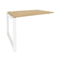 Onix O.MO-1.NRS-2.8 (Тиквуд Светлый/Белый) Наборный элемент рабочей станции на О-образном м/к