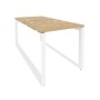 Onix O.MO-D.RS-2.0.8 (Тиквуд Светлый/Белый) Рабочая станция на О-образном м/к