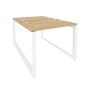 Onix O.MO-D.RS-2.1.7 (Тиквуд Светлый/Белый) Рабочая станция на О-образном м/к