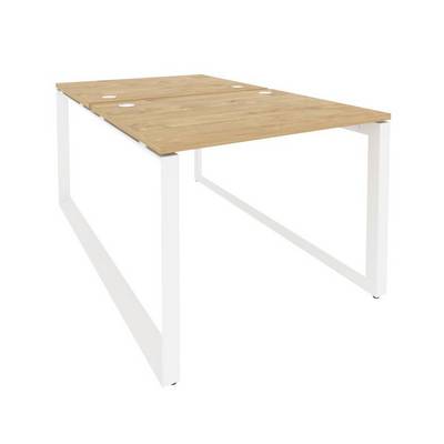 Onix O.MO-D.RS-2.1.8 (Тиквуд Светлый/Белый) Рабочая станция на О-образном м/к