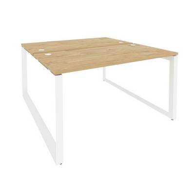 Onix O.MO-D.RS-2.3.7 (Тиквуд Светлый/Белый) Рабочая станция на О-образном м/к