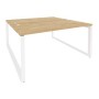 Onix O.MO-D.RS-2.4.8 (Тиквуд Светлый/Белый) Рабочая станция на О-образном м/к