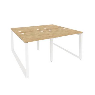 Onix O.MO-D.RS-4.0.7 (Тиквуд Светлый/Белый) Рабочая станция на О-образном м/к