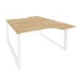Onix O.MO-D.SA-2 (Тиквуд Светлый/Белый) Рабочая станция на О-образном м/к