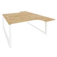 Onix O.MO-D.SA-4 (Тиквуд Светлый/Белый) Рабочая станция на О-образном м/к