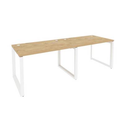 Onix O.MO-RS-2.2.8 (Тиквуд Светлый/Белый) Рабочая станция на О-образном м/к