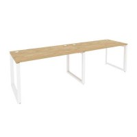 Onix O.MO-RS-2.3.7 (Тиквуд Светлый/Белый) Рабочая станция на О-образном м/к