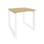 Onix O.MO-SP-0.7 (Тиквуд Светлый/Белый) Стол рабочий на О-образном м/к