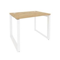 Onix O.MO-SP-1.7 (Тиквуд Светлый/Белый) Стол рабочий на О-образном м/к