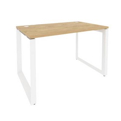 Onix O.MO-SP-2.7 (Тиквуд Светлый/Белый) Стол рабочий на О-образном м/к