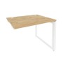 Onix O.MO-SPR-1.8 (Тиквуд Светлый/Белый) Стол-приставка на О-образном м/к к опорным элементам