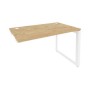 Onix O.MO-SPR-2.7 (Тиквуд Светлый/Белый) Стол-приставка на О-образном м/к к опорным элементам