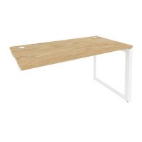 Onix O.MO-SPR-3.7 (Тиквуд Светлый/Белый) Стол-приставка на О-образном м/к к опорным элементам