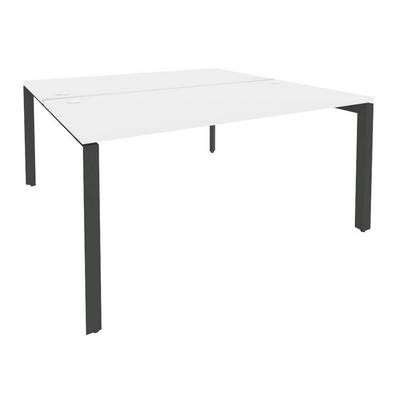 Onix O.MP-D.RS-2.4.8 (Белый Бриллиант/Антрацит) Рабочая станция на П-образном м/к