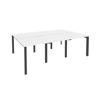 Onix O.MP-D.RS-6.0.8 (Белый Бриллиант/Антрацит) Рабочая станция на П-образном м/к