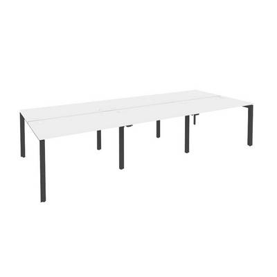 Onix O.MP-D.RS-6.2.7 (Белый Бриллиант/Антрацит) Рабочая станция на П-образном м/к