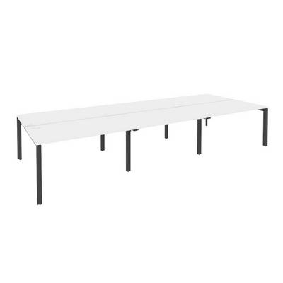 Onix O.MP-D.RS-6.3.8 (Белый Бриллиант/Антрацит) Рабочая станция на П-образном м/к