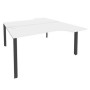 Onix O.MP-D.SA-1 (Белый Бриллиант/Антрацит) Рабочая станция на П-образном м/к