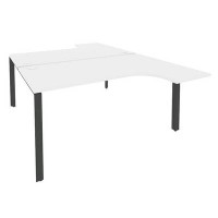 Onix O.MP-D.SA-4 (Белый Бриллиант/Антрацит) Рабочая станция на П-образном м/к