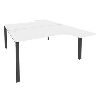 Onix O.MP-D.SA-4 (Белый Бриллиант/Антрацит) Рабочая станция на П-образном м/к