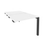 Onix O.MP-D.SPR-1.8 (Белый Бриллиант/Антрацит) Стол-приставка двойной на П-образном м/к к опорным элем.