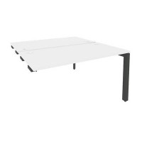 Onix O.MP-D.SPR-3.7 (Белый Бриллиант/Антрацит) Стол-приставка двойной на П-образном м/к к опорным элем.