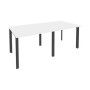 Onix O.MP-PRG-2.1 (Белый Бриллиант/Антрацит) Стол переговорный (2 столешницы)
