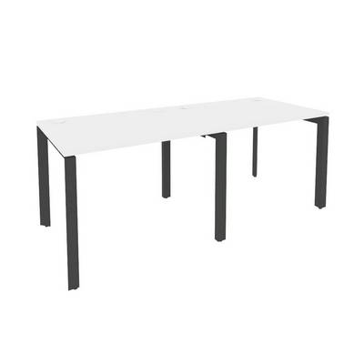 Onix O.MP-RS-2.1.8 (Белый Бриллиант/Антрацит) Рабочая станция на П-образном м/к