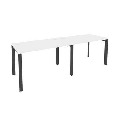 Onix O.MP-RS-2.2.7 (Белый Бриллиант/Антрацит) Рабочая станция на П-образном м/к