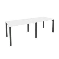 Onix O.MP-RS-2.2.8 (Белый Бриллиант/Антрацит) Рабочая станция на П-образном м/к