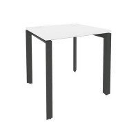 Onix O.MP-SP-0.7 (Белый Бриллиант/Антрацит) Стол рабочий на П-образном м/к
