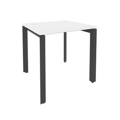 Onix O.MP-SP-0.7 (Белый Бриллиант/Антрацит) Стол рабочий на П-образном м/к