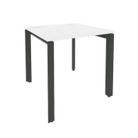 Onix O.MP-SP-0.8 (Белый Бриллиант/Антрацит) Стол рабочий на П-образном м/к