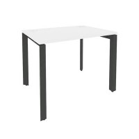 Onix O.MP-SP-1.7 (Белый Бриллиант/Антрацит) Стол рабочий на П-образном м/к